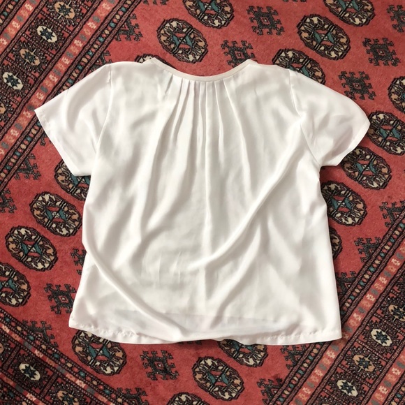 J.Crew Silky Pleat Back Flowy T-Shirt - Picture 7 of 9